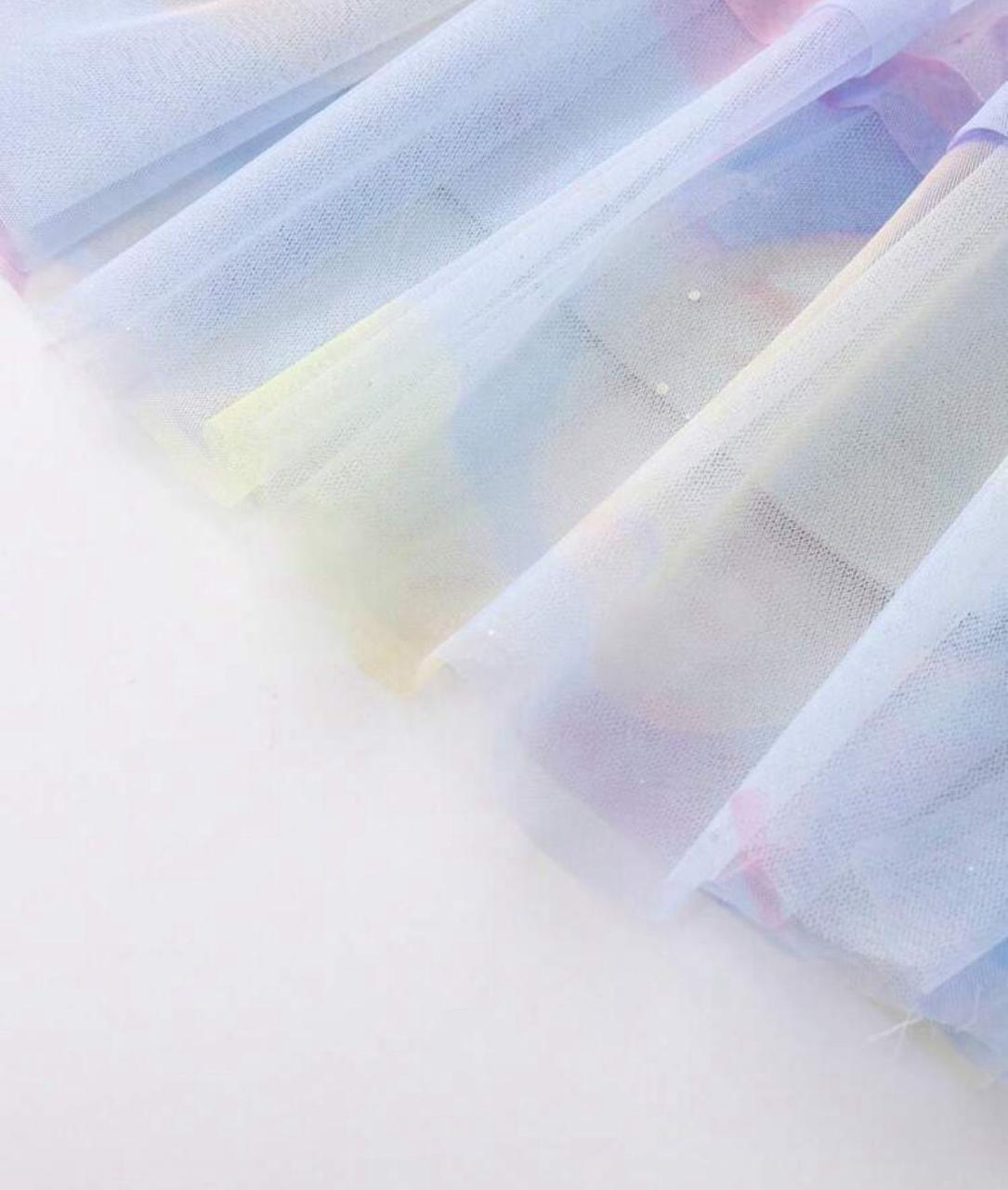 Pastel Watercolor Tulle Dress for Girls – Toddler & Kids