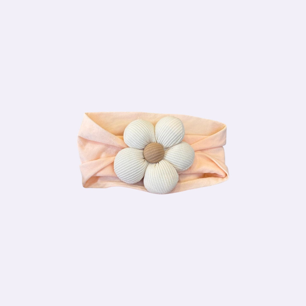 Corduroy Flower Baby Girl Headband