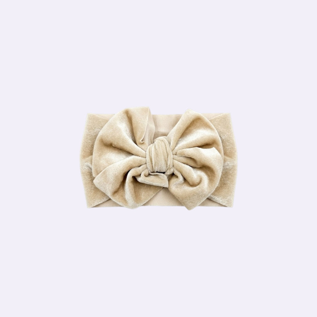 Luxe Shimmer Velvet Bow Headband Set