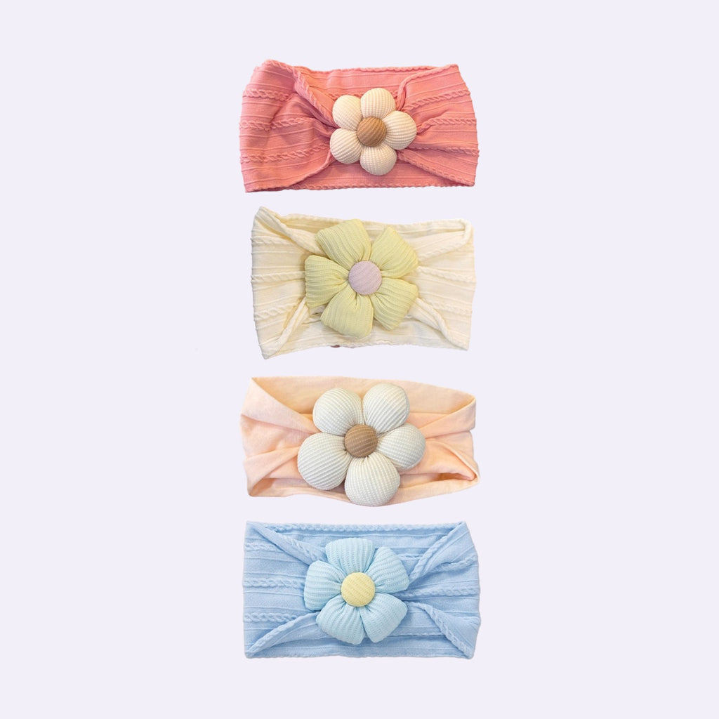 Corduroy Flower Baby Girl Headband
