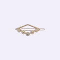 Luxe Crystal Floral Barrettes – Rose Gold Special Occasion Hair Clips