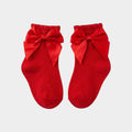 Boutique Tulle Ruffle & Satin Bow Baby Socks