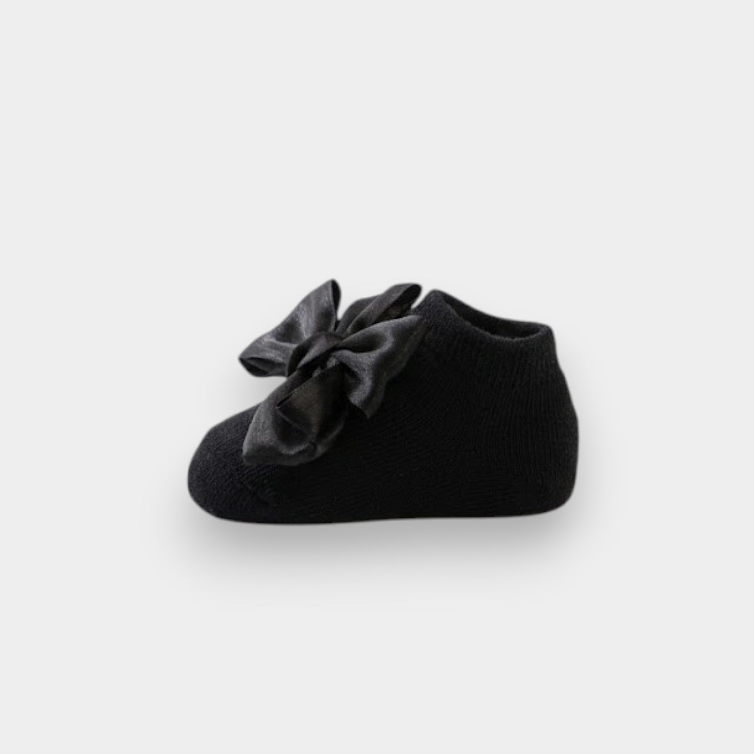 Boutique Satin Bow Ribbed Ankle Socks