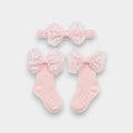 Boutique Floral Lace Sock & Headband Set