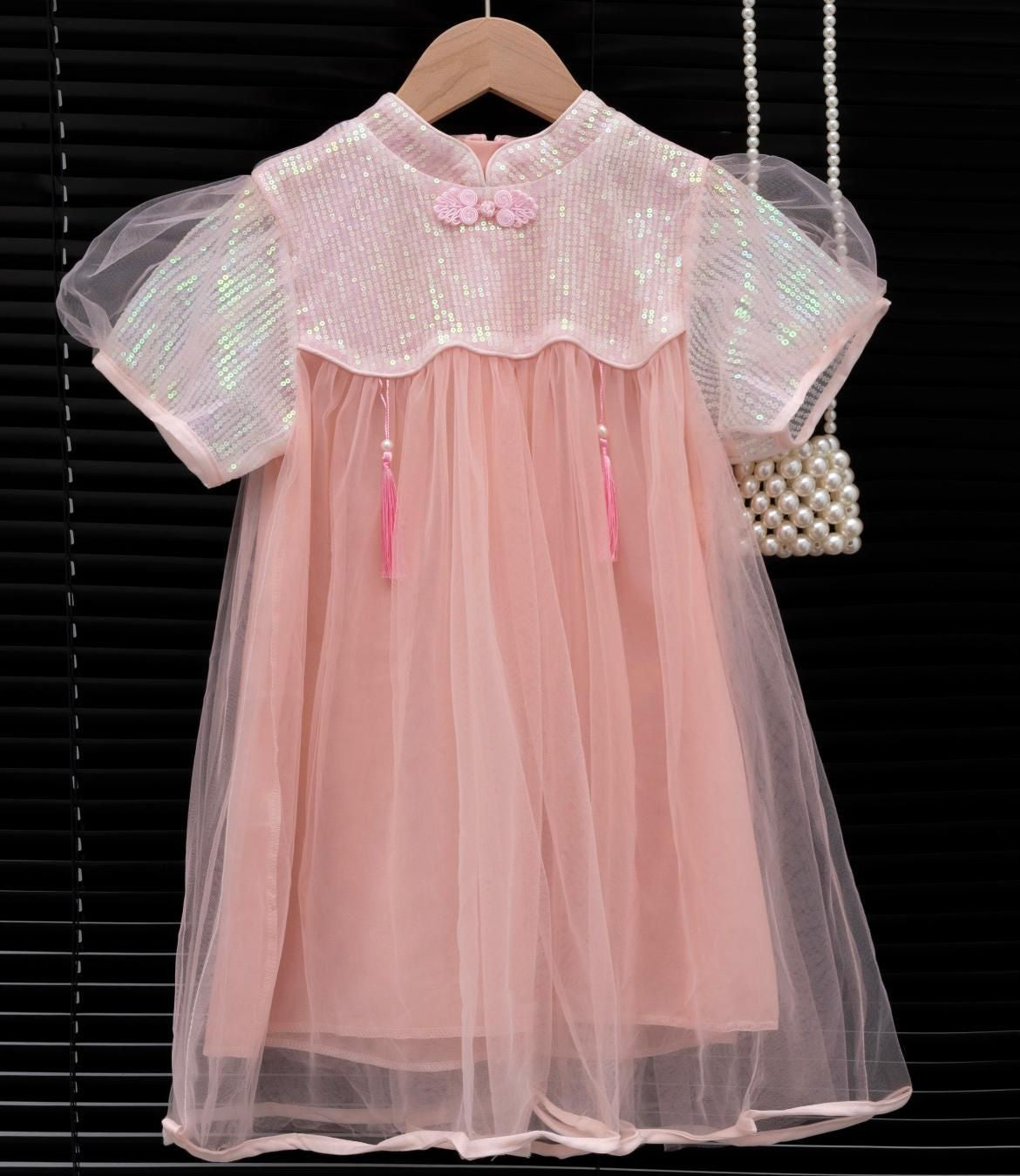 Blossom Sequin Tulle Oriental Dress