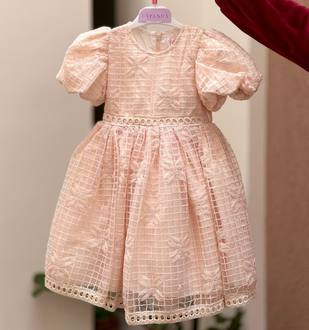 Ethereal Butterfly Lattice Party Dress