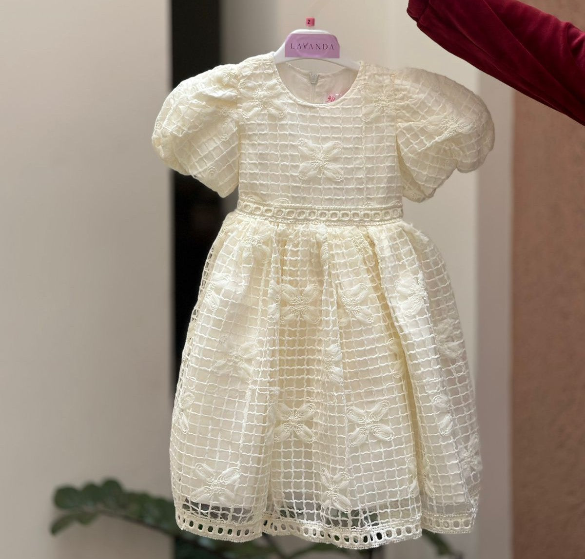 Ethereal Butterfly Lattice Party Dress
