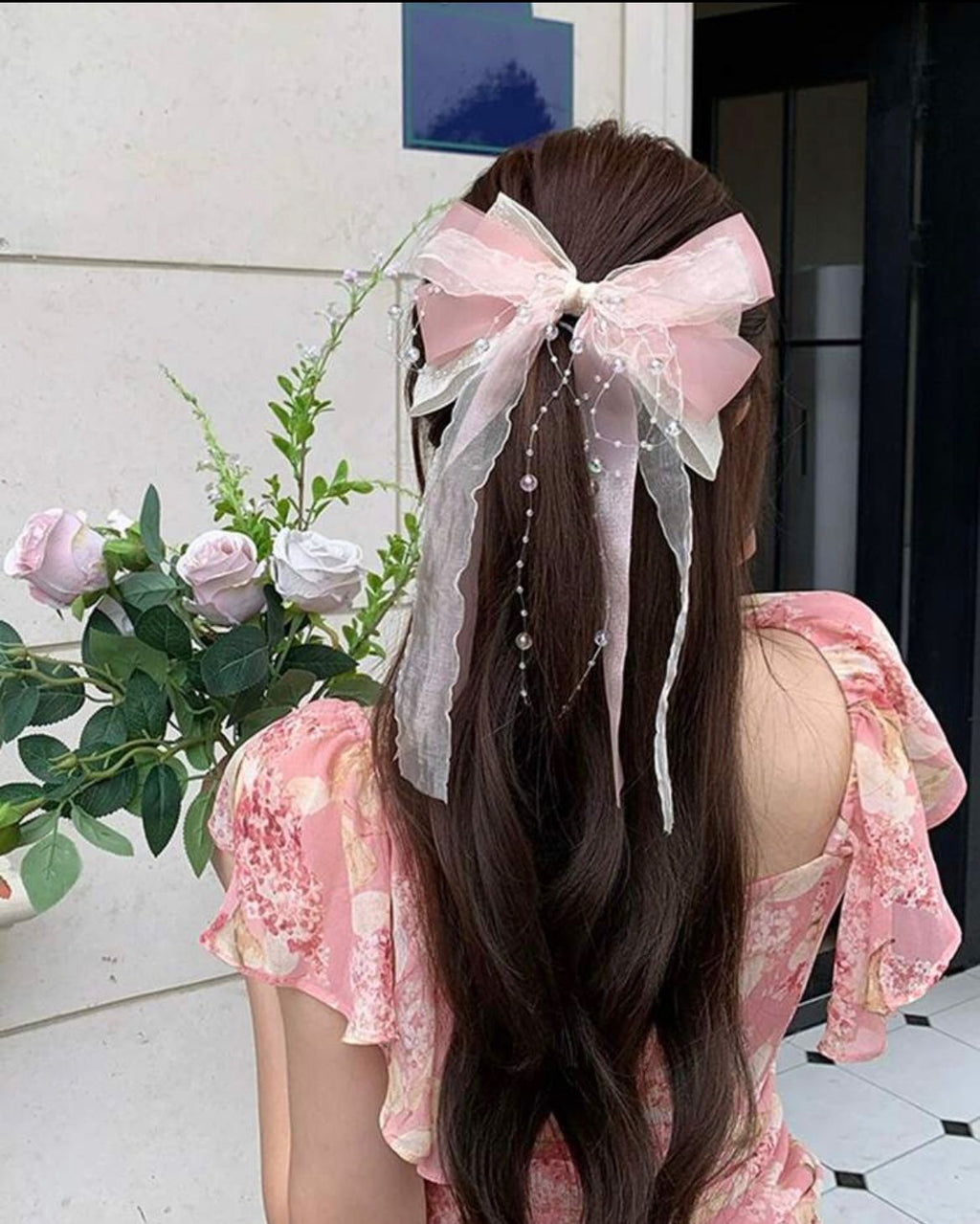 Mauve Velvet Hand-Tied Butterfly Hair Clip – Premium Soft Texture for Babies and Toddlers