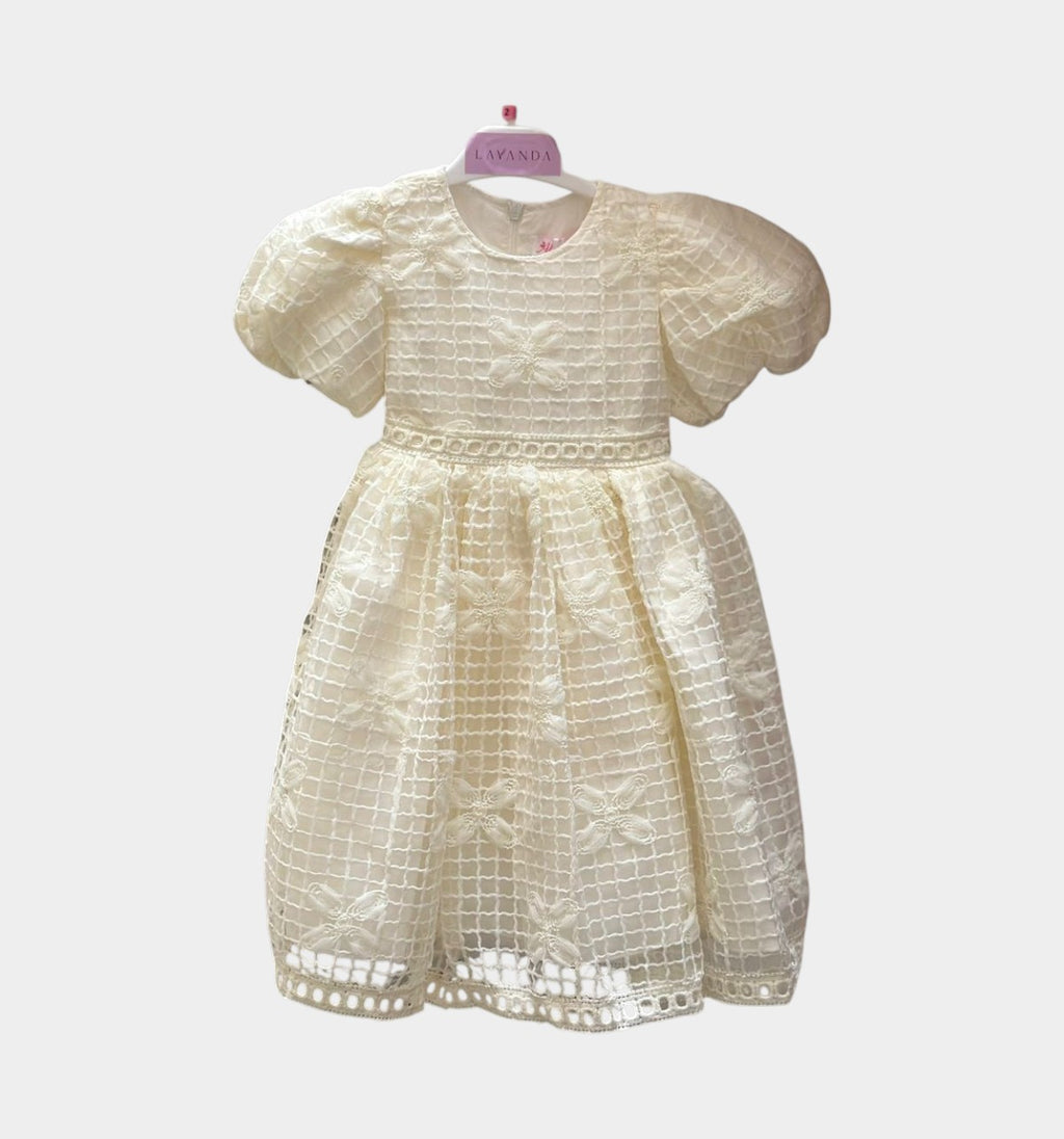 Ethereal Butterfly Lattice Party Dress