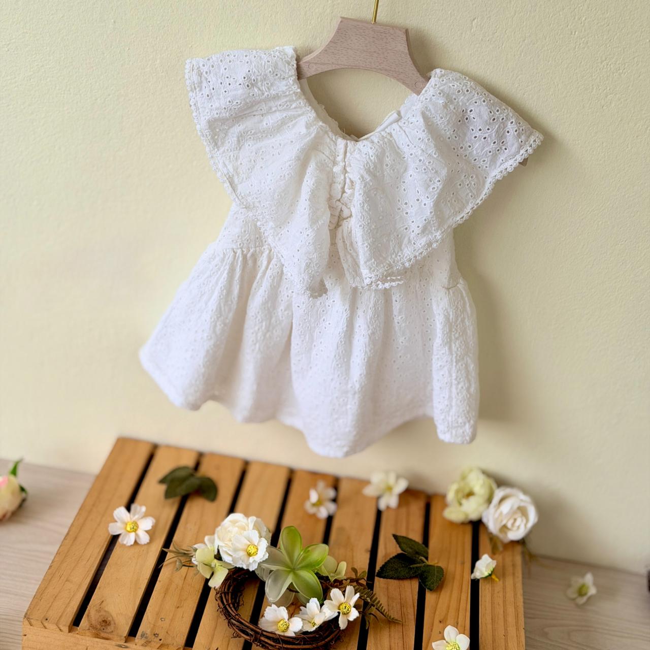 Spring Blossom Eyelet Ruffle Top Collection