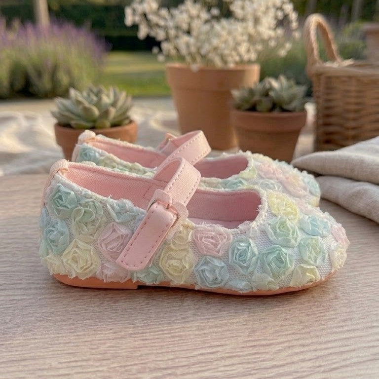 Fairycore Pastel Bloom Booties