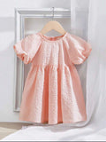 Luxury Baby Girl Bow Dress – Peach Pink