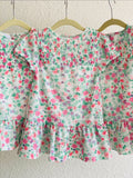 Floral Smocked Dress for Baby Girls – Spring Cotton