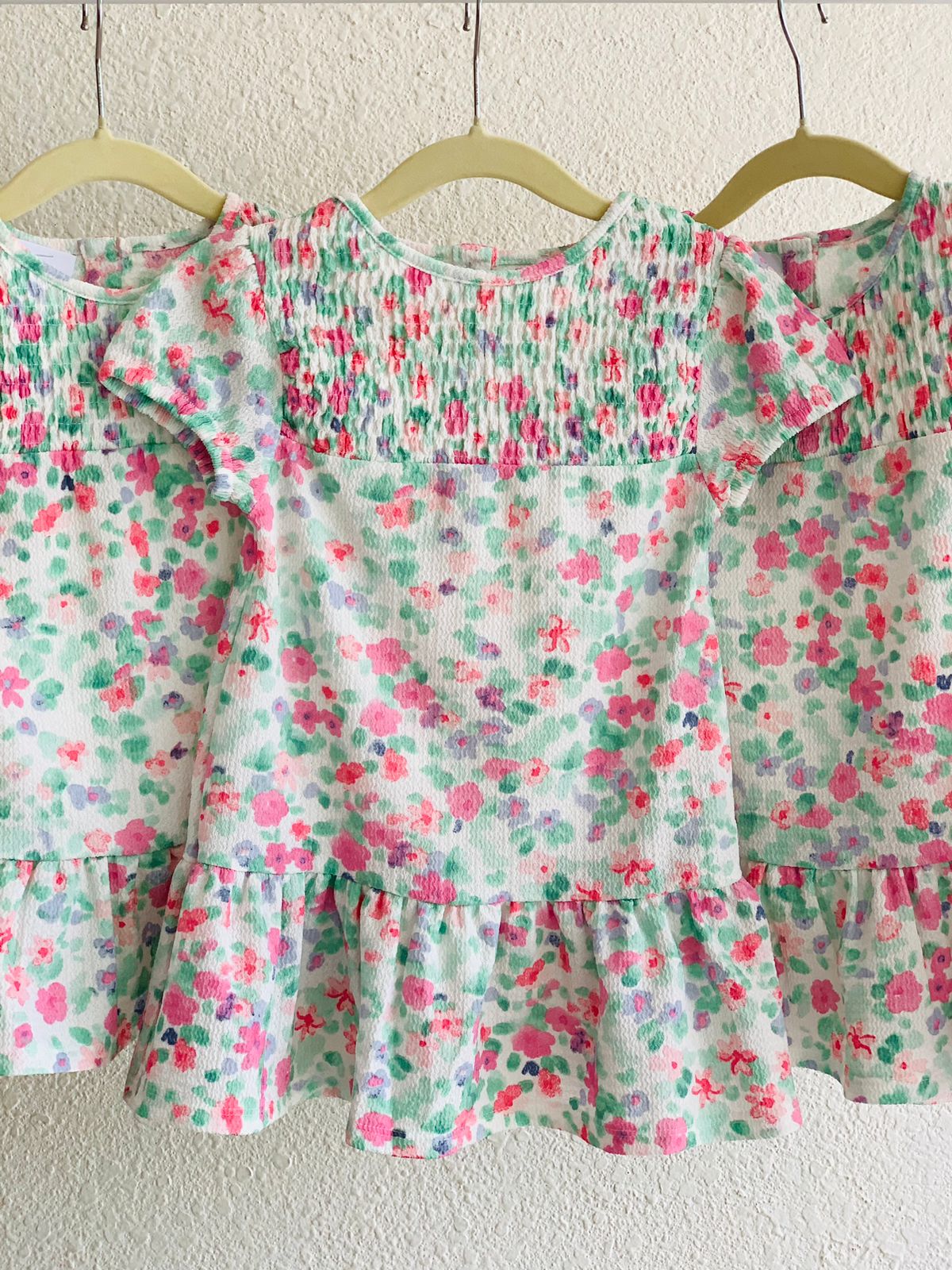 Floral Smocked Dress for Baby Girls – Spring Cotton