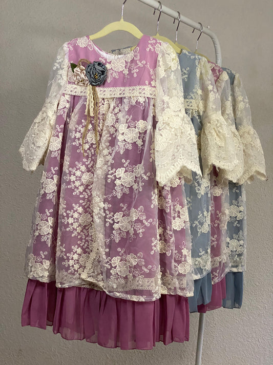 Lace Flower Girls’ Dress – Premium Infant & Toddler