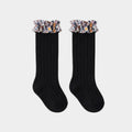 Girls Floral Ruffle Knee High Socks – Baby & Toddler