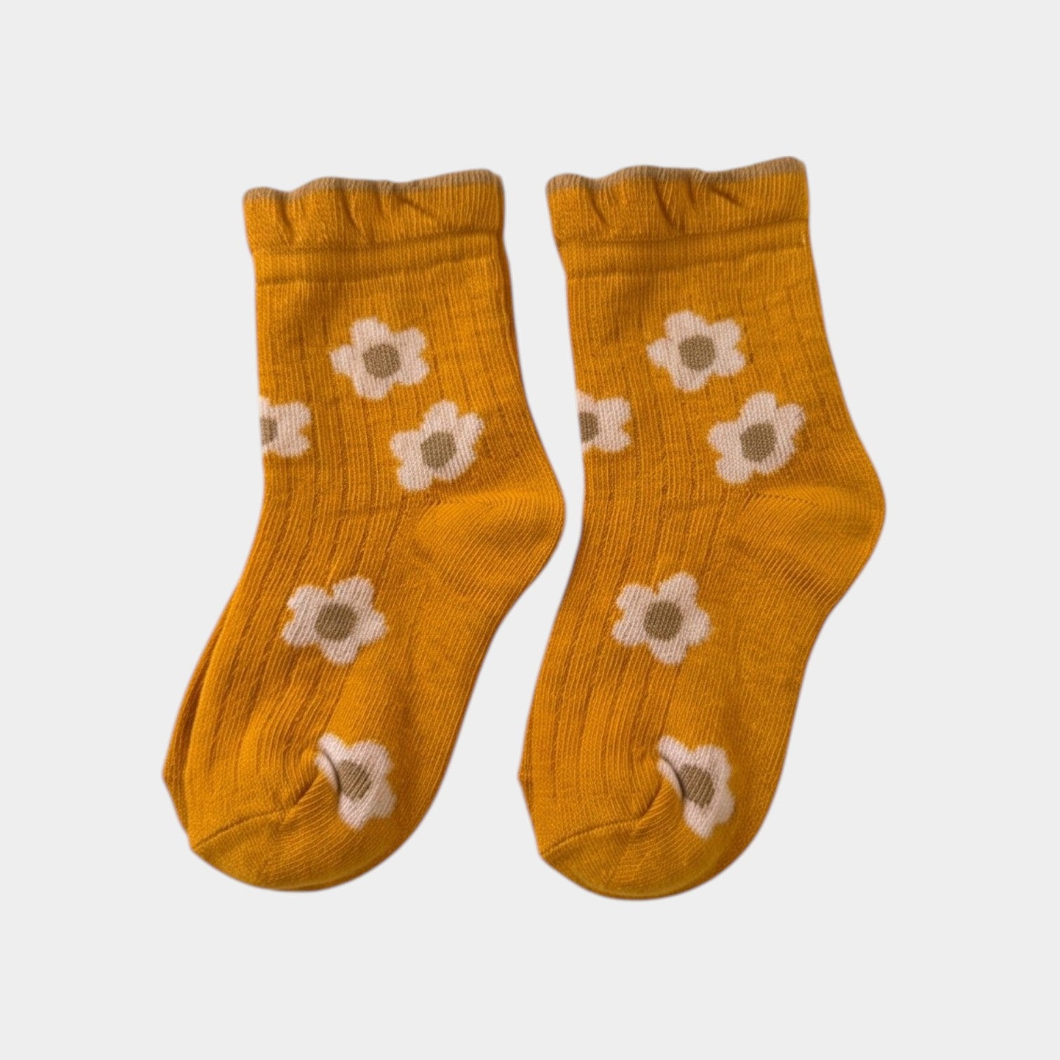 Retro Daisy Knit Ankle Socks Collection