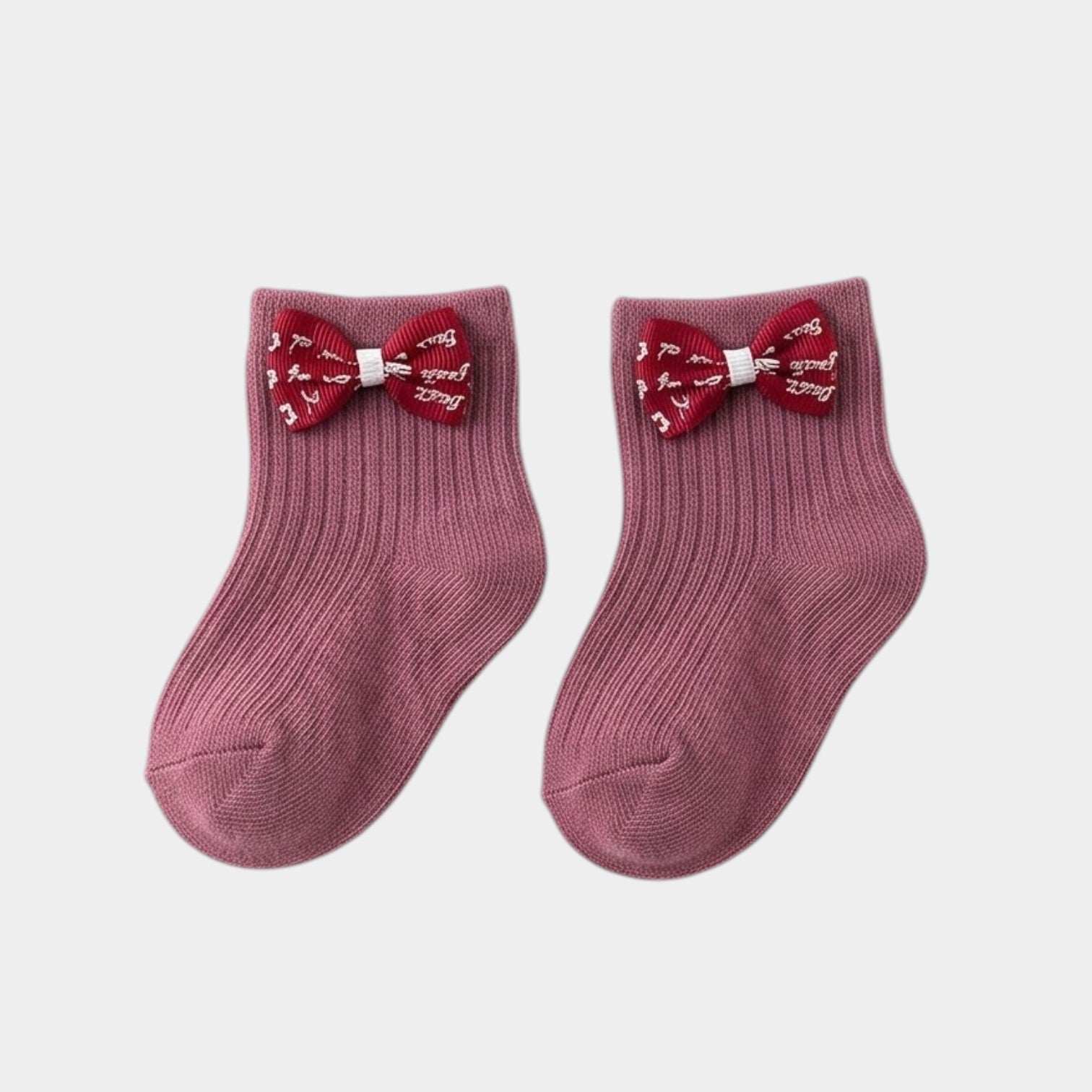 Sweet Petite Bow Ribbed Ankle Socks