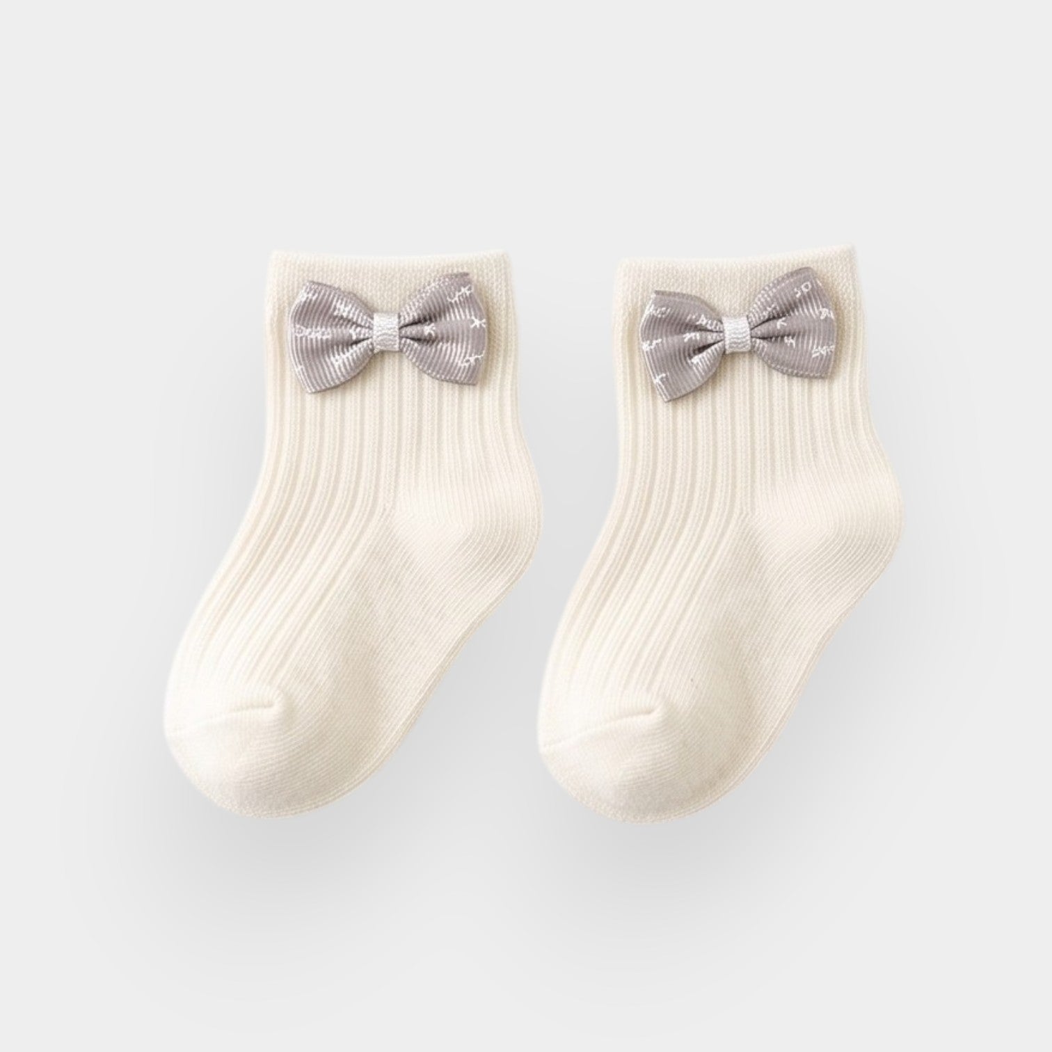 Sweet Petite Bow Ribbed Ankle Socks
