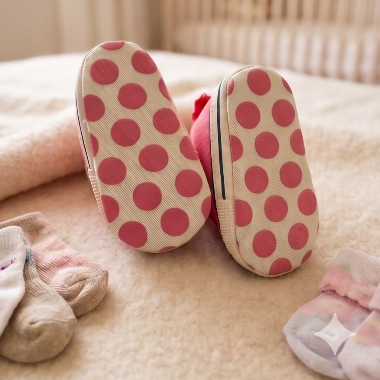 Coral Pink Canvas Bow Sneakers