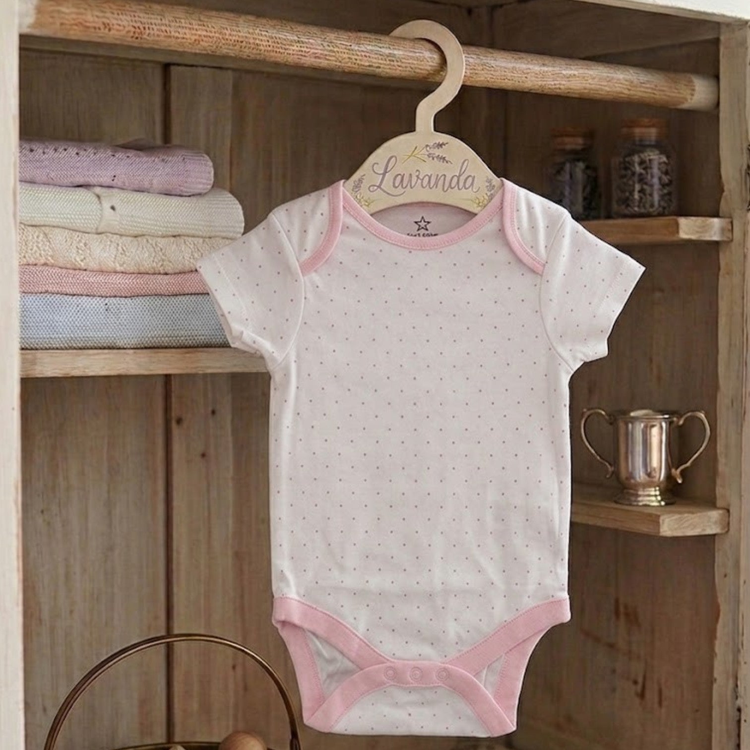 Sweet Rosebud 4-Piece Combo Daily Onesie Set