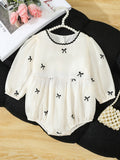 Embroidered Ruffle Floral Dress for Baby Girls