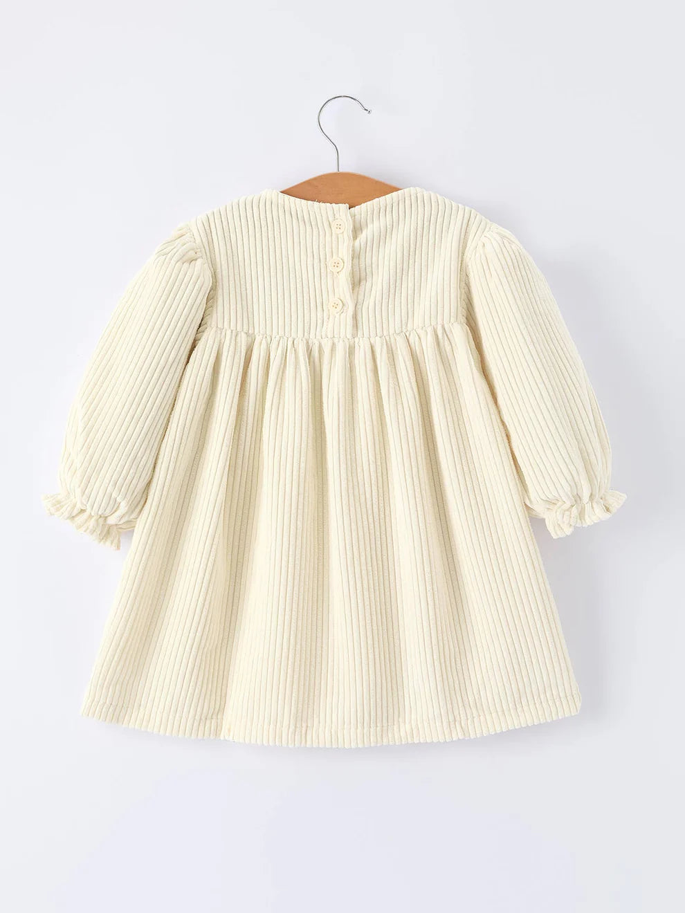 Embroidered Baby Girl Dress with Long Sleeves | Elegant Toddler Party Dress