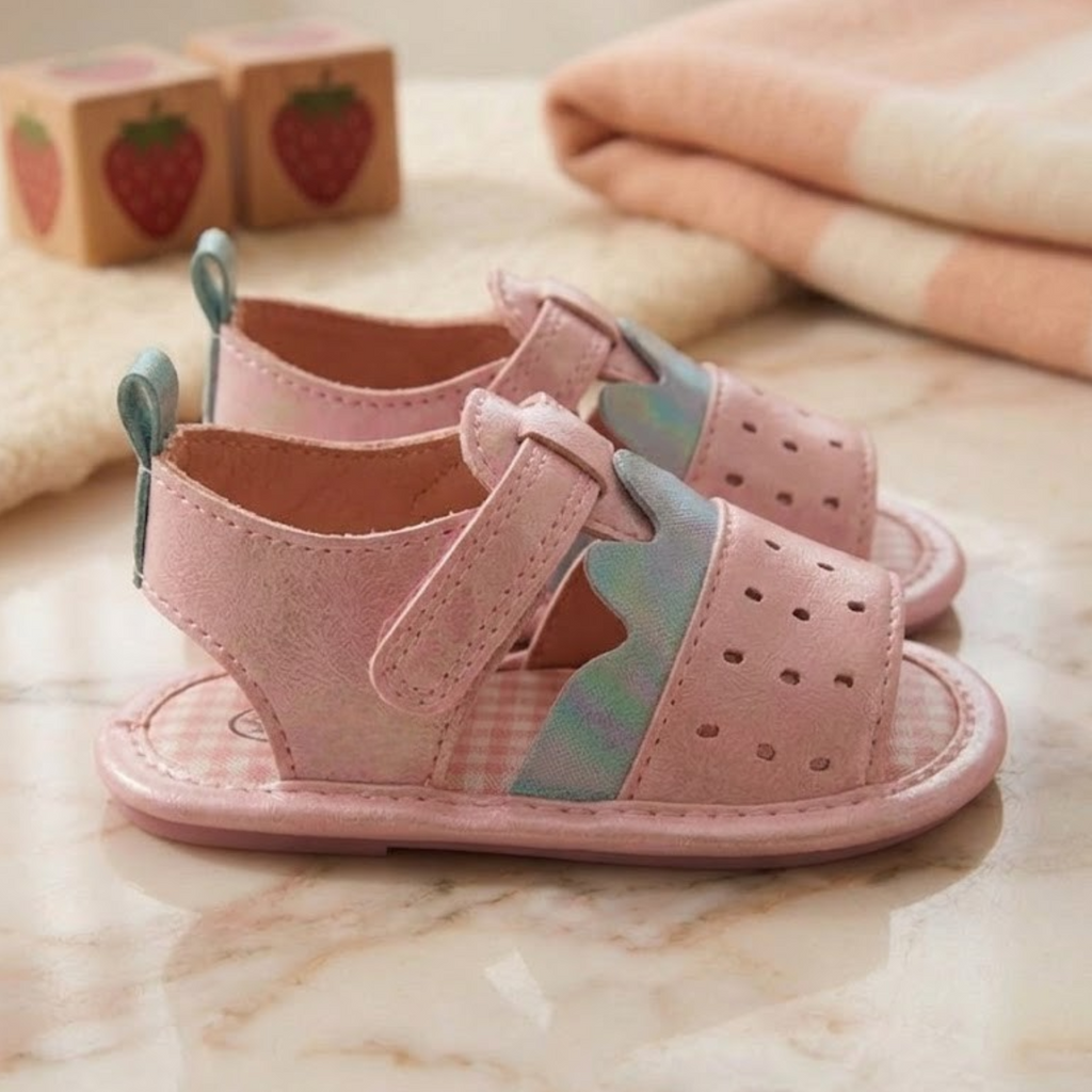 Sweet Strawberry Peep-Toe Sandals